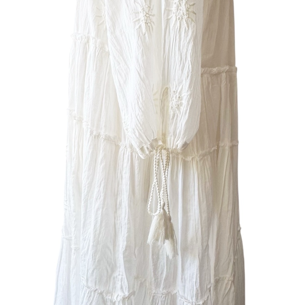 Sundance Talisman Frederico Tiered Dress in White | SMALL/MEDIUM NWT - Picture 7 of 15